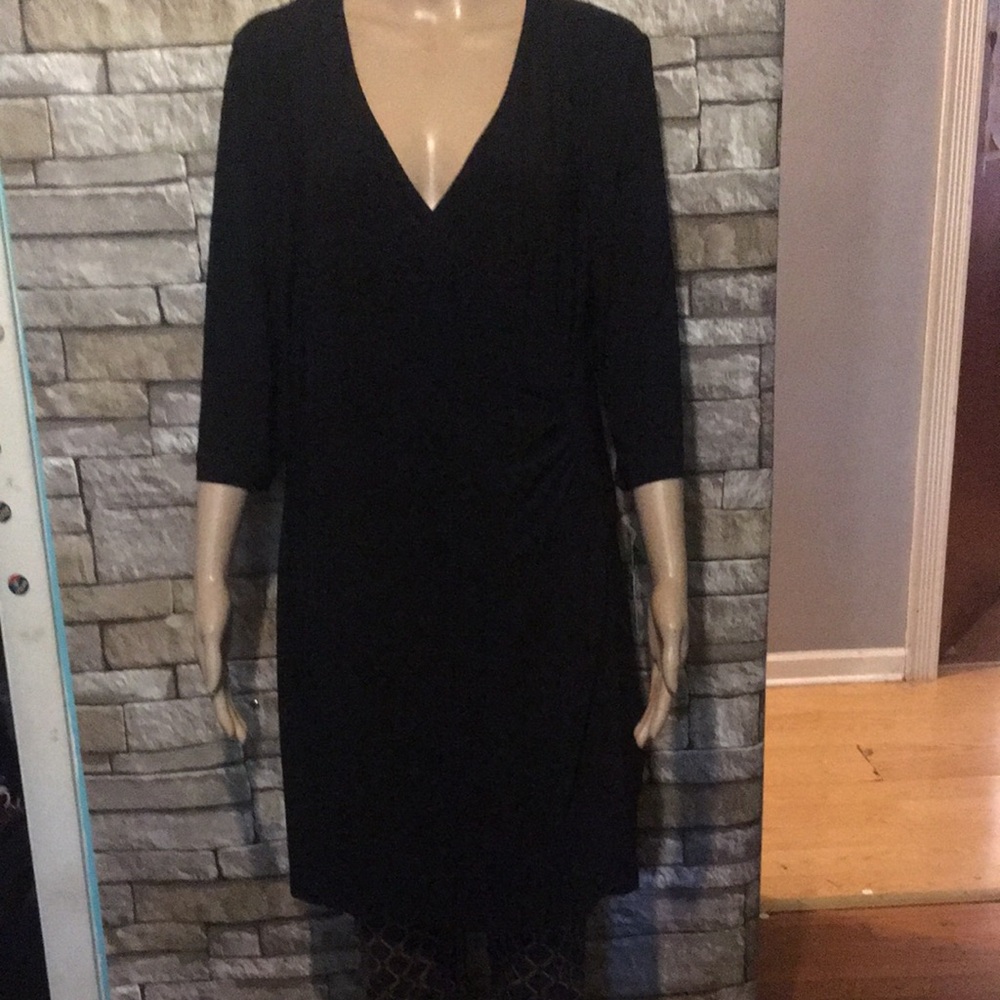 Laundry faux wrap dress